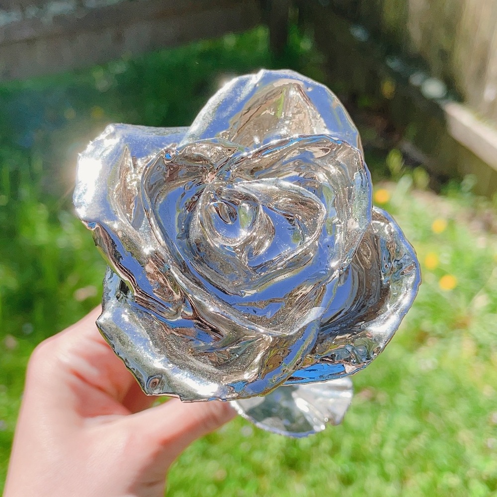COPY - Platinum Dipped Real Rose